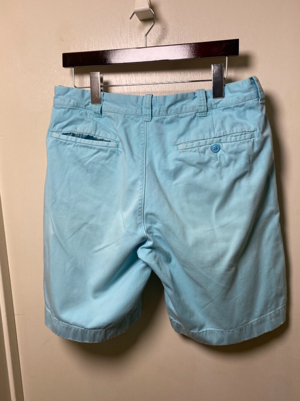 J.Crew Stanton Classic Fit Chino Shorts Garment Dyed Blue Men's Size 32 Cotton - Picture 2 of 6